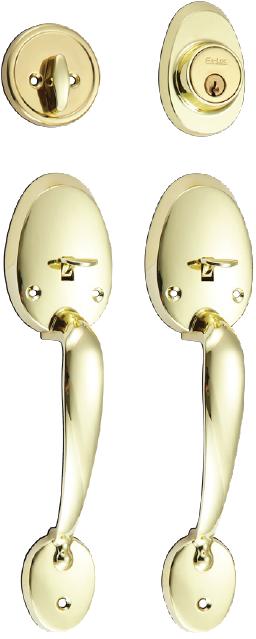 HP180-PB EX-LOC DOUBLE ENTRANCE HANDLESET-NAPOLEON