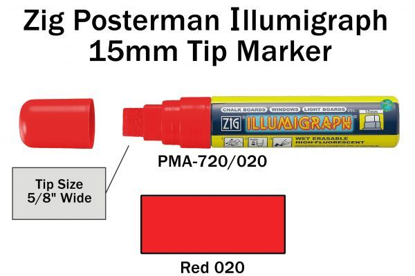 PMA-720 15MM ILLUMIGRAPH (FLUOR. RED)  