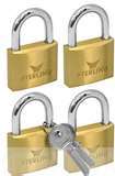 38MM*4PCS GERE KEY ALIKE BRASS PADLOCK  