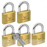 38MM*5PCS GERE KEY ALIKE BRASS PADLOCK  