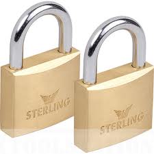 38MM*2PCS GERE KEY ALIKE BRASS PADLOCK  