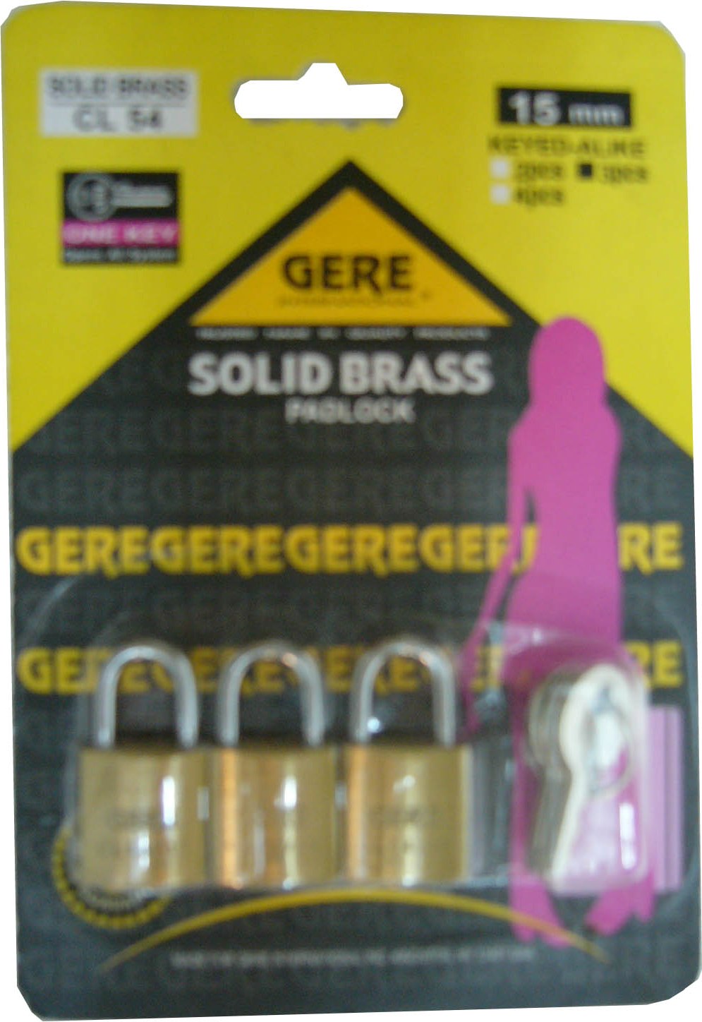 15MM*3PCS CL54152 GERE LUGGAGE LOCK  