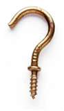 1/2 BRASS CUP HOOK-(144PCS)  