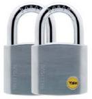 Y120/50/127*2PCS CHROME BORON SHAKLE PADLOCK  