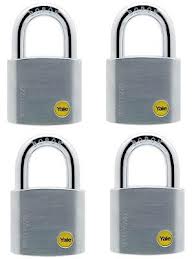 Y120/50/127*4PCS CHROME BORON SHAKLE PADLOCK  