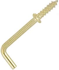 16MM BRASS SQUARE HOOK-(144PCS)  