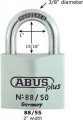 85/50C ABUS PRESTIGE PLUS PADLOCK  