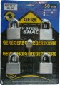 50MM*4PCS CL98 GERE ANTI CUT KEYALIKE PADLOCK  