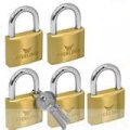 38MM*5PCS GERE KEY ALIKE BRASS PADLOCK  